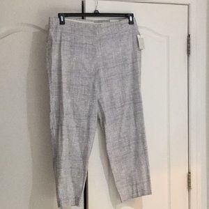 Dalia 16w grey white stretch pant NWT